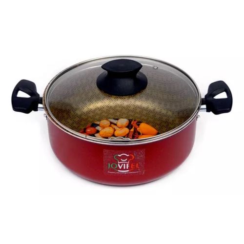Cacerola Jovifel Antiadherente Bordo Rivol Con Asas 22Cm