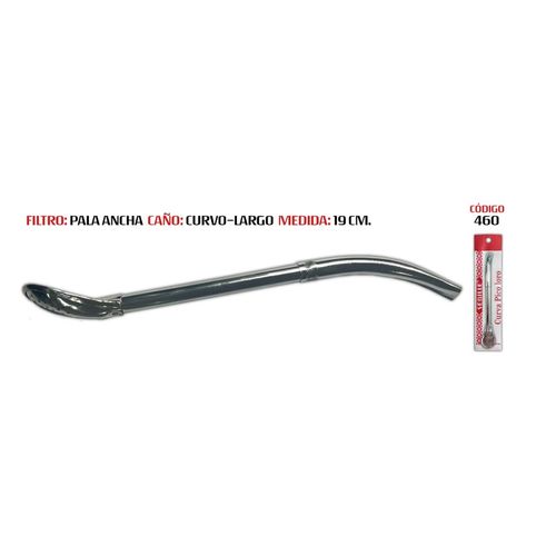 Bombilla Sebille Pala Ancha Doble Caño 18Cm