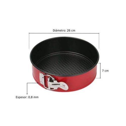 Molde Brinox Redondo Desmontable Cereza 26Cm