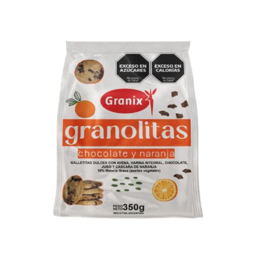 Granolitas Chocolate Y Naranja Granix 350g