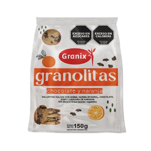 Granolitas Chocolate Y Naranja Granix 150g