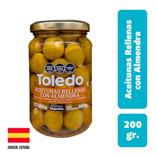 Aceitunas Toledo Rellenas con Almendra 200g