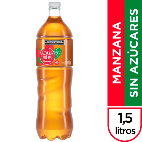 Agua Saborizada Aquarius Cero Manzana 1.5L