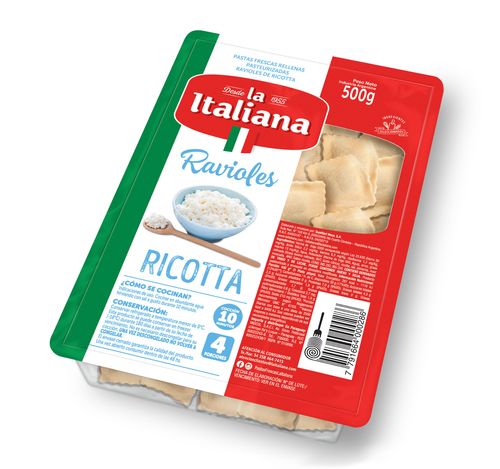 Ravioles La Italiana Sabor Ricota 500g
