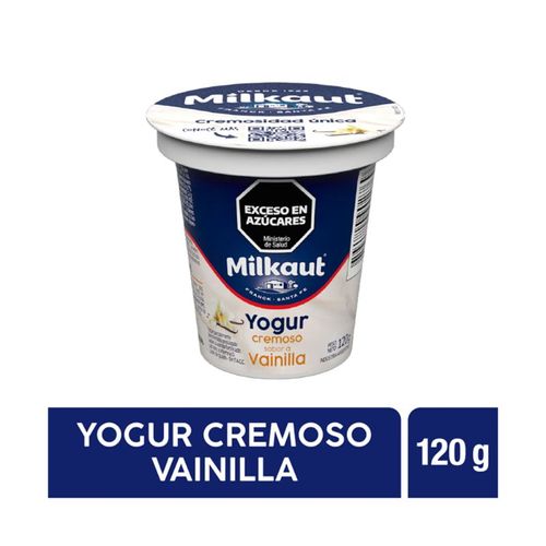 Yogur Milkaut Cremoso Entero Vainilla 120g