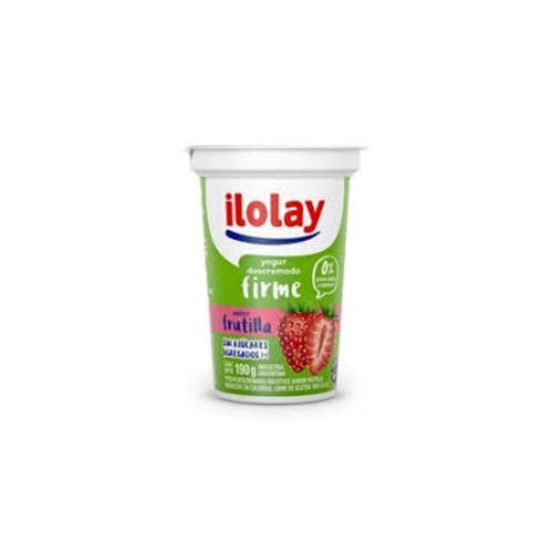 Yogur Ilolay Descremado Firme Sabor Frutilla 190g