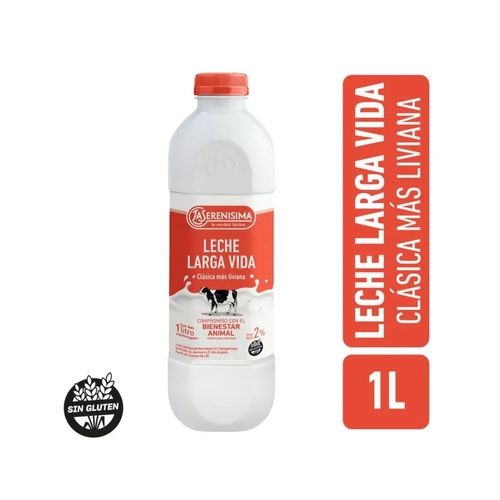 Leche La Serenísima Clásica Más Liviana Botella Larga Vida 1L