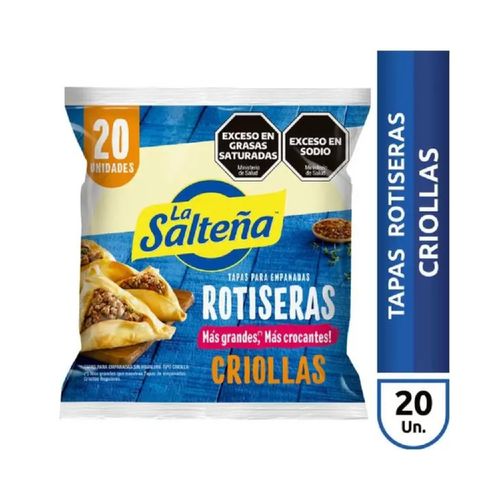Tapas de Empanadas La Salteña Rotiseras Criollas x 20U