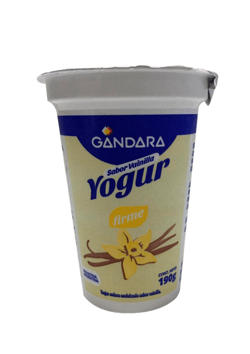 Yogur Gándara Firme de Vainilla 190g