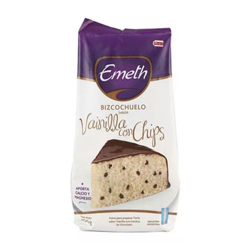 Bizcochuelo Emeth Vainilla C/Chips de Chocolate 450g