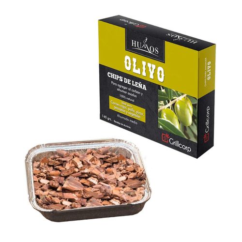 Astillas Leña para Ahumar Humos Olivo x 140g