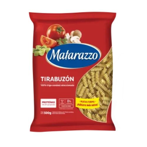 Fideos Matarazzo Tirabuzón Proteína 400g