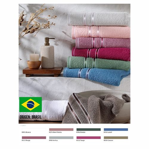 Toalla de Baño Algodón Blanca Noble Lufamar 70 x 135 cm.