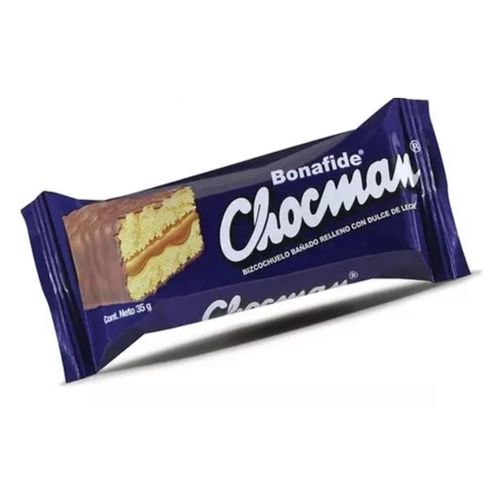 Bizcochuelo Bañado Chocman Semiamargo 35g