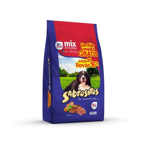 Alimento Sabrositos Perro Sabor Carne Pollo Cereales