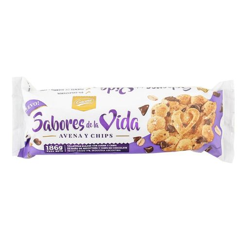 Galletitas Sabores de la Vida Avena y Chips 160g