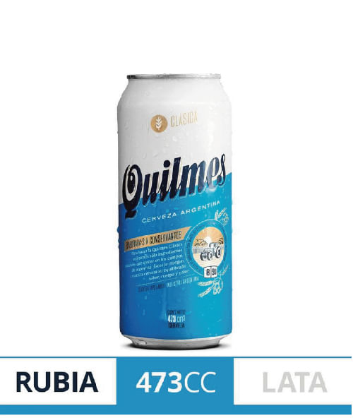 Cerveza Quilmes Clásica 473ml