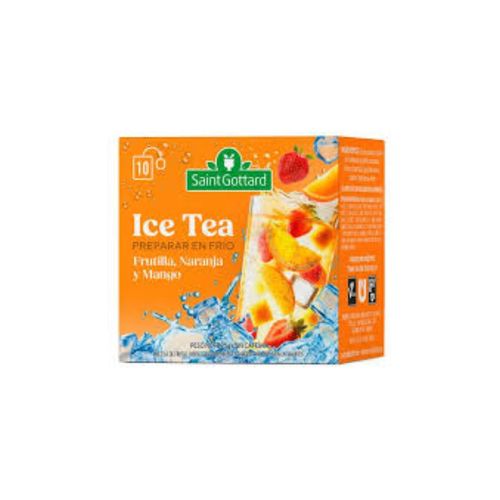 Ice Tea Saint Gottard Frutilla, Naranja y Mango x 10u