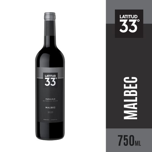 Vino Latitud 33 Malbec 750ml