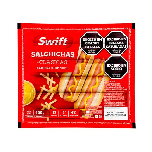 SALCHICHAS DE VIENA 12 UN