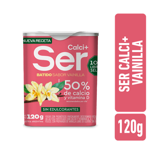 Yogur Ser Calcio + Batido Vainilla 120g