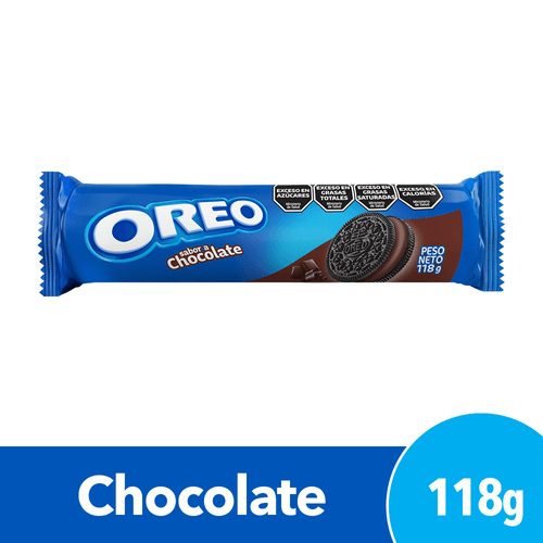 Galletitas Oreo Rellenas Sabor Chocolate 118g