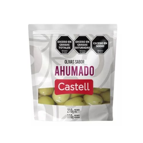 Aceitunas Castell Verdes Sabor Ahumado 110g