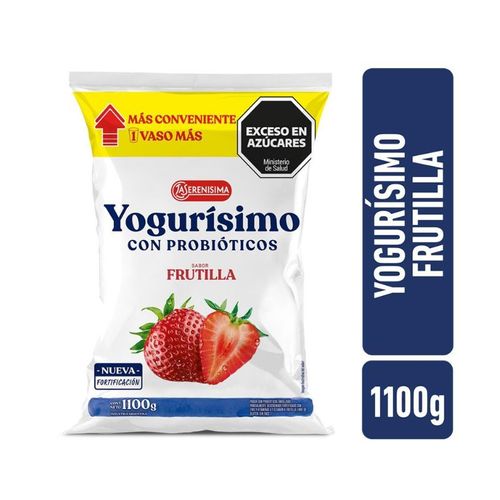 Yogur Yogurísimo Bebible con Probióticos Frutilla 1100g
