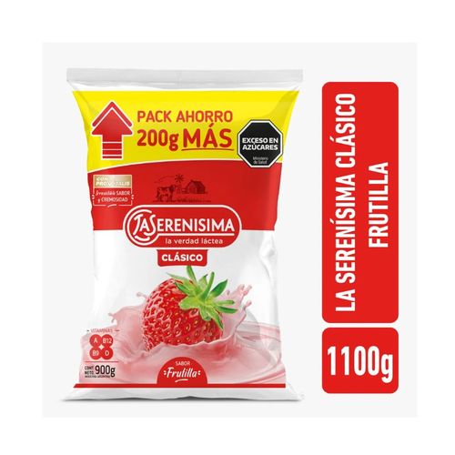 Yogur La Serenísima Clásico Bebible Frutilla 1100g