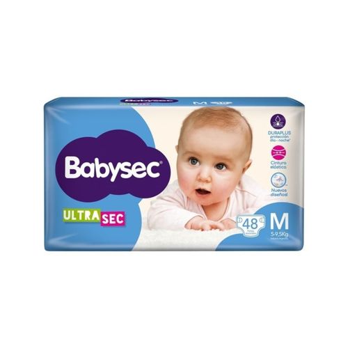 Pañales Babysec Ultra Sec Hiper Pack Medianos