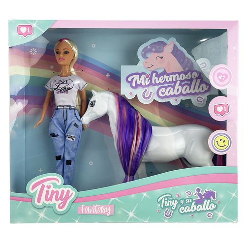 Muñeca Tiny y su Caballo