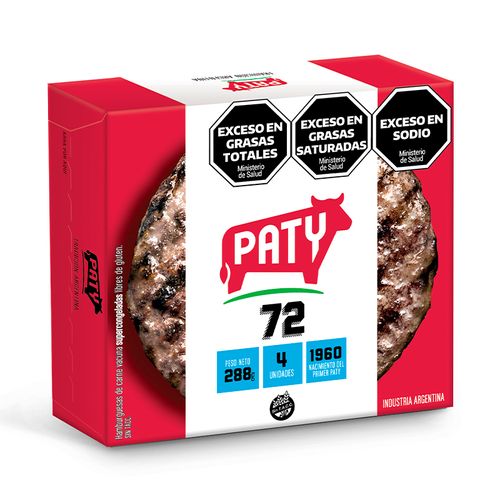 Hamburguesas Paty Clásica 4u x 72g