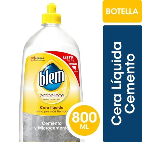 Cera Líquida Blem Cemento Incoloro Botella 800Ml