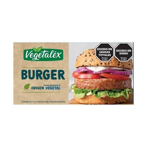 Burger 100% Vegetal Vegetalex x 2u