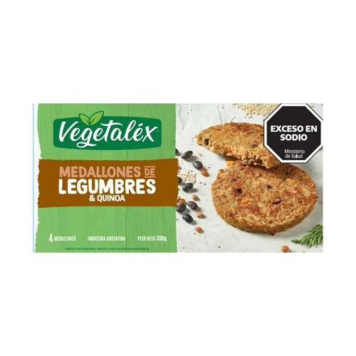 Medallones de Legumbres y Quinoa Vegetalex x 4u