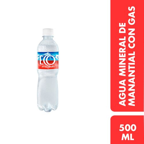 Agua Mineral Eco de los Andes con gas 500ml