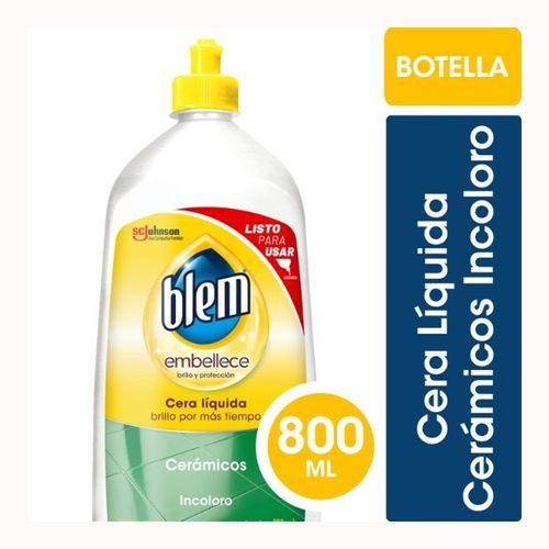 Autobrillo Blem Líquido Ceramico Incoloro Botella 800Ml