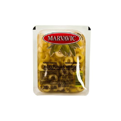 Aceitunas Marvavic Verdes En Rodajas 200cc