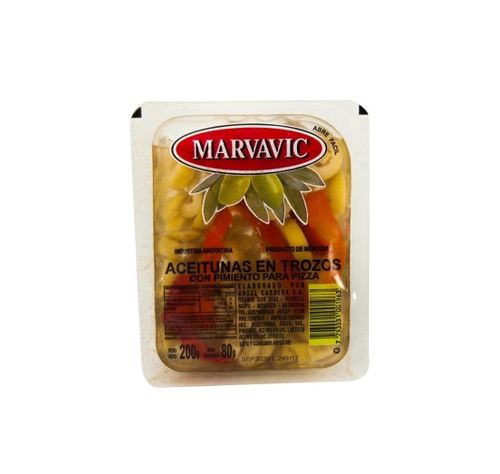 Aceitunas Marvavic En Trozos Con Pimientos 200cc