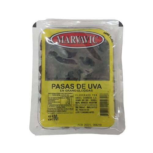 Pasas de Uvas Marvavic 100g