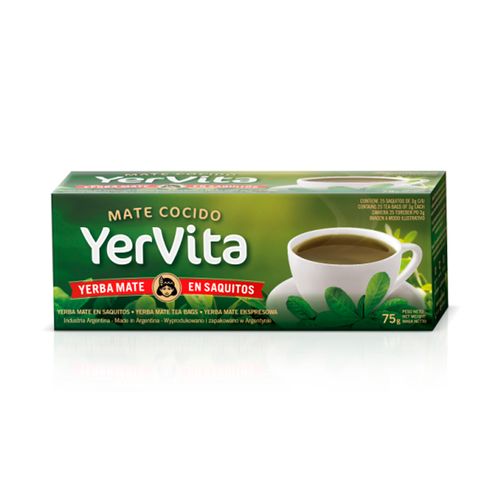 Mate Cocido Yervita en Saquitos x 25u