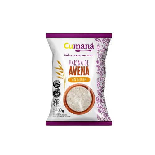 Harina De Avena Cumana Libre De Gluten Sin Tacc 400g