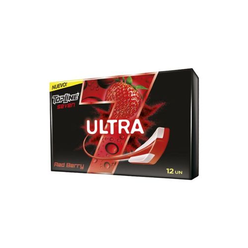 Chicles Top Line Seven Ultra Red Berry x 12u