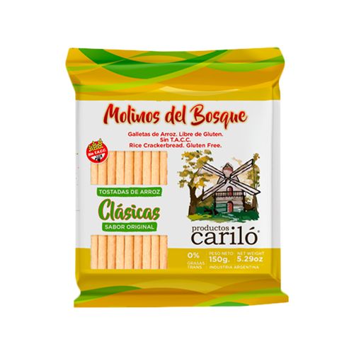 Galletas De Arroz Cariló Clásicas 150g