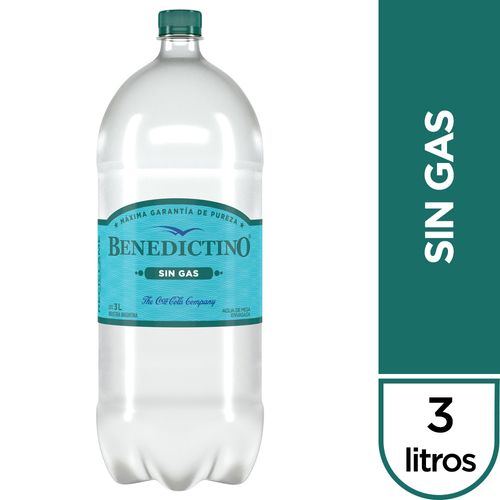 Agua Mineral Benedictino Sin Gas 3L