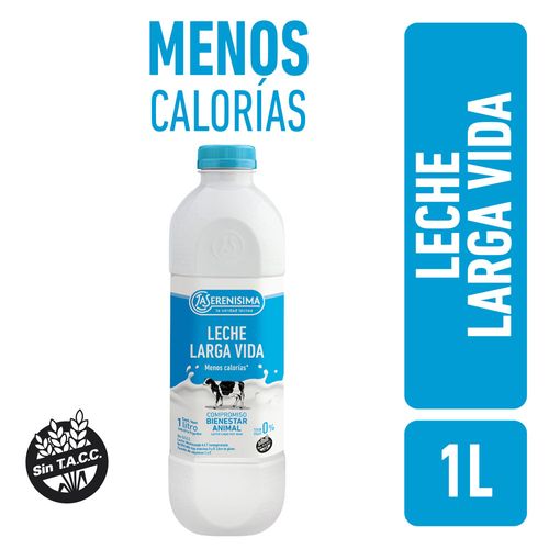 Leche Descremada La Serenísima Menos Calorías Larga Vida 1L