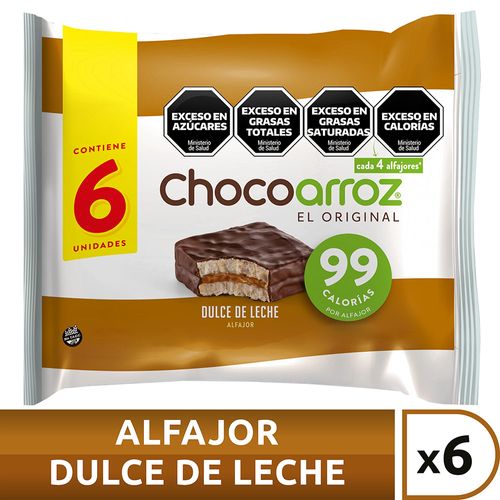 Alfajor Gallo Chocoarroz de Dulce De Leche 132g
