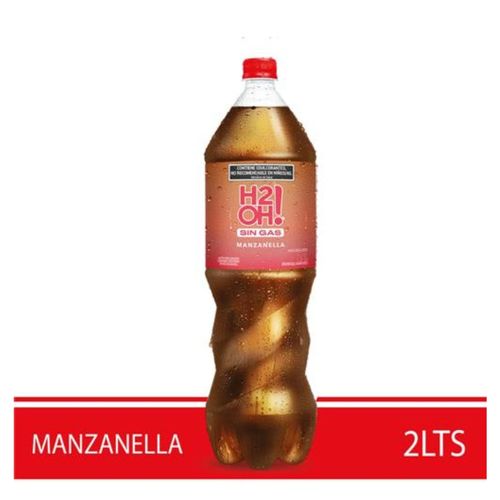 Agua Saborizada H2oh! Sabor Manzana Sin Gas 2L