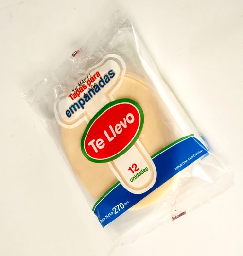 Tapas Para Empanadas Te Llevo x 12u