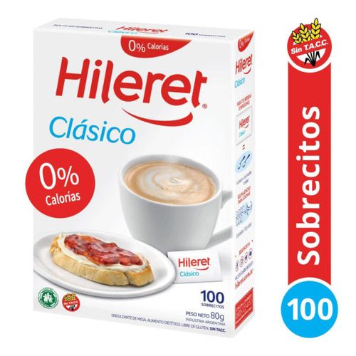 Edulcorante Líquido Hileret Clásico Caja x 100Un